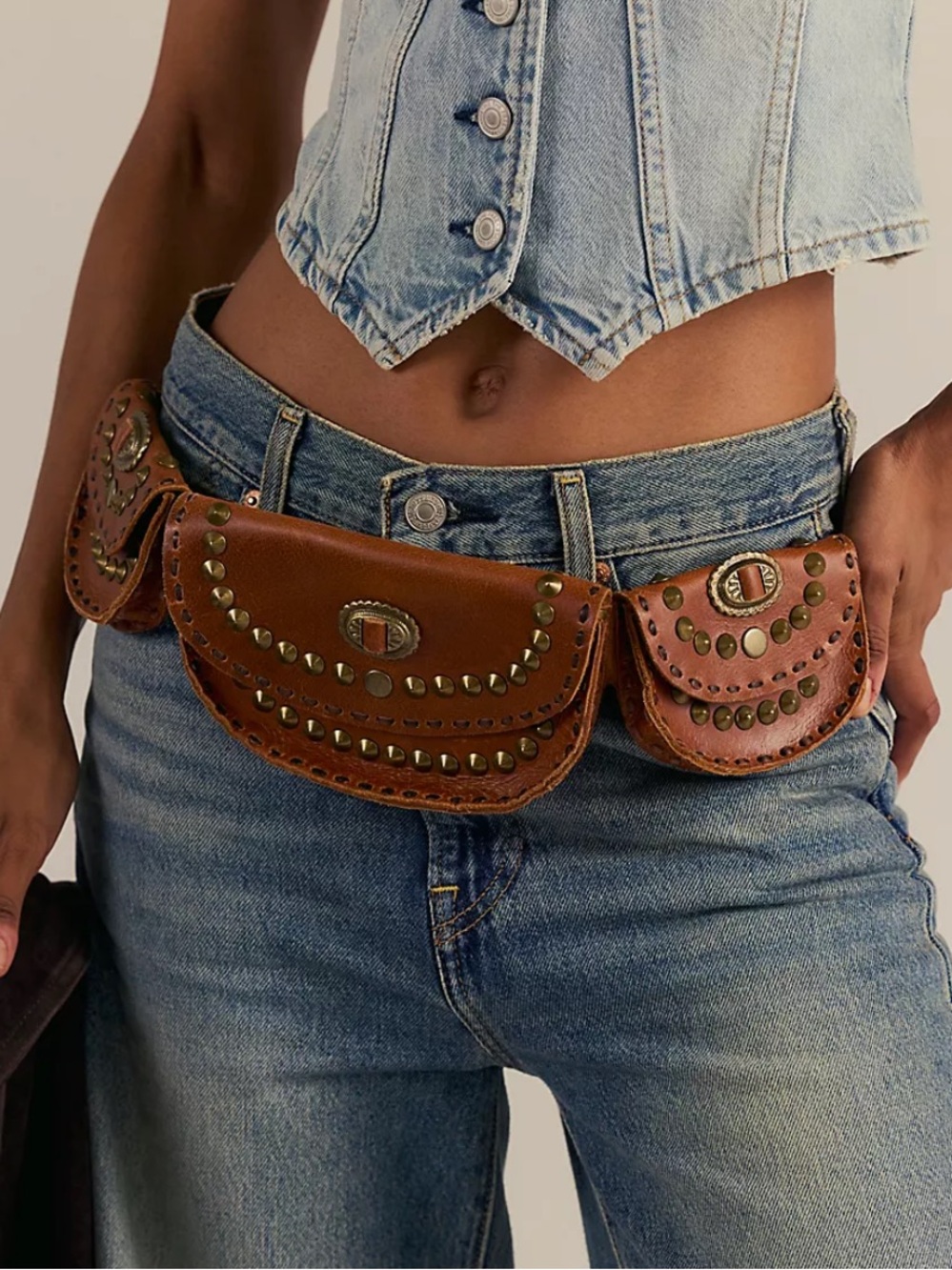 Free People Lucky Star Pocket belt